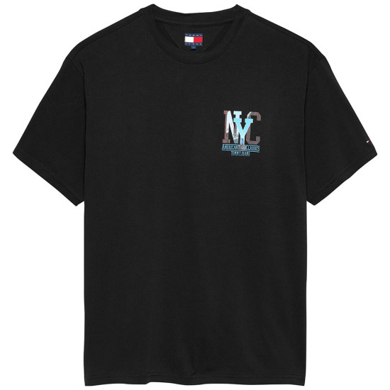 Tommy Jeans Μαύρο T-shirt C Neck - DM0DM21831