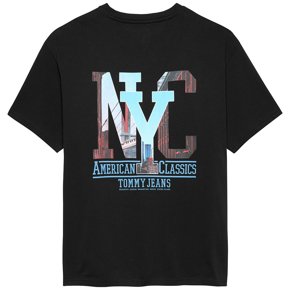 Tommy Jeans Μαύρο T-shirt C Neck - DM0DM21831