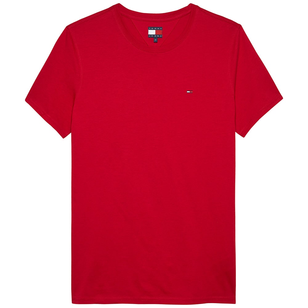 TOMMY JEANS Κόκκινο T-shirt C Neck - DM0DM04411