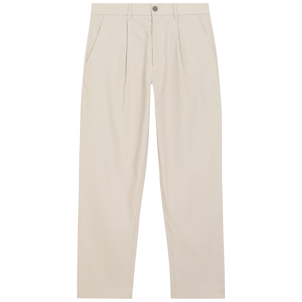 Calvin Klein Εκρού Παντελόνι - K10K114098