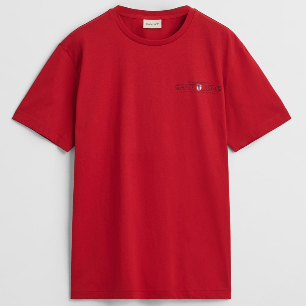 Gant Κόκκινο T-shirt C Neck - 3G2044017
