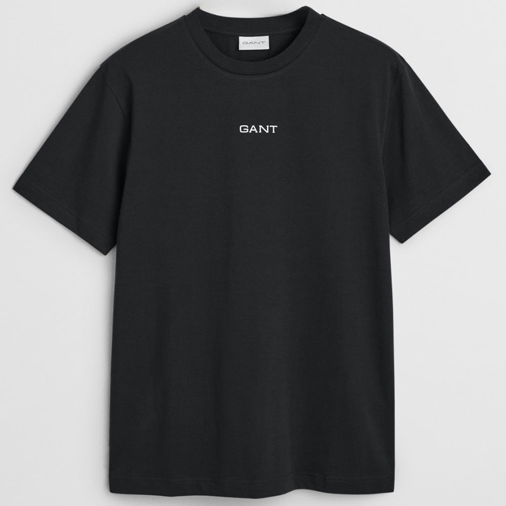 Gant Μαύρο T-shirt C Neck - 3G2003308