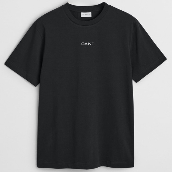 Gant Μαύρο T-shirt C Neck - 3G2003308