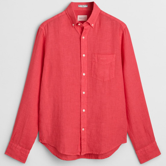 Gant Κοραλλί Πουκάμισο Button Down 100% Λινό - 3G3240120