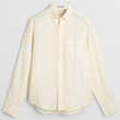 Gant Κίτρινο Πουκάμισο Button Down 100% Λινό - 3G3240120