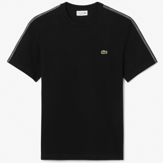 Lacoste Μαύρο T-shirt C Neck - 3TH0888