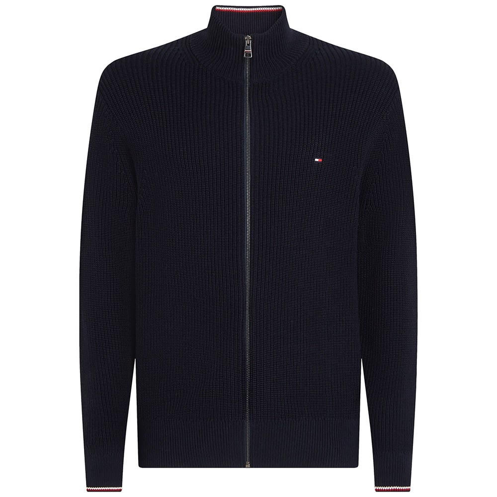 Tommy Hilfiger Μπλε Ζακέτα High Neck - MW0MW41517