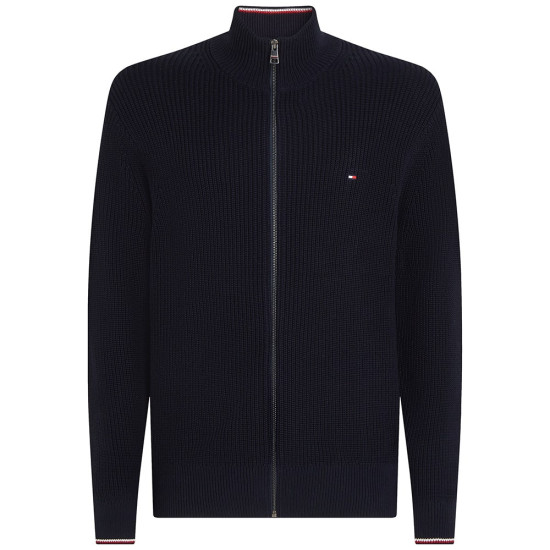 Tommy Hilfiger Μπλε Ζακέτα High Neck - MW0MW41517