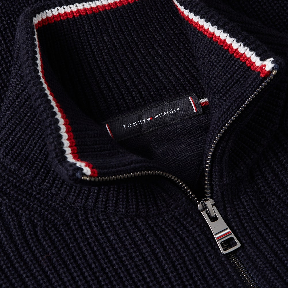 Tommy Hilfiger Μπλε Ζακέτα High Neck - MW0MW41517