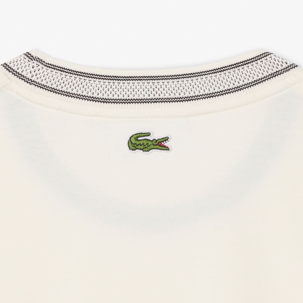 Lacoste Εκρού T-shirt C Neck - 3TH0718