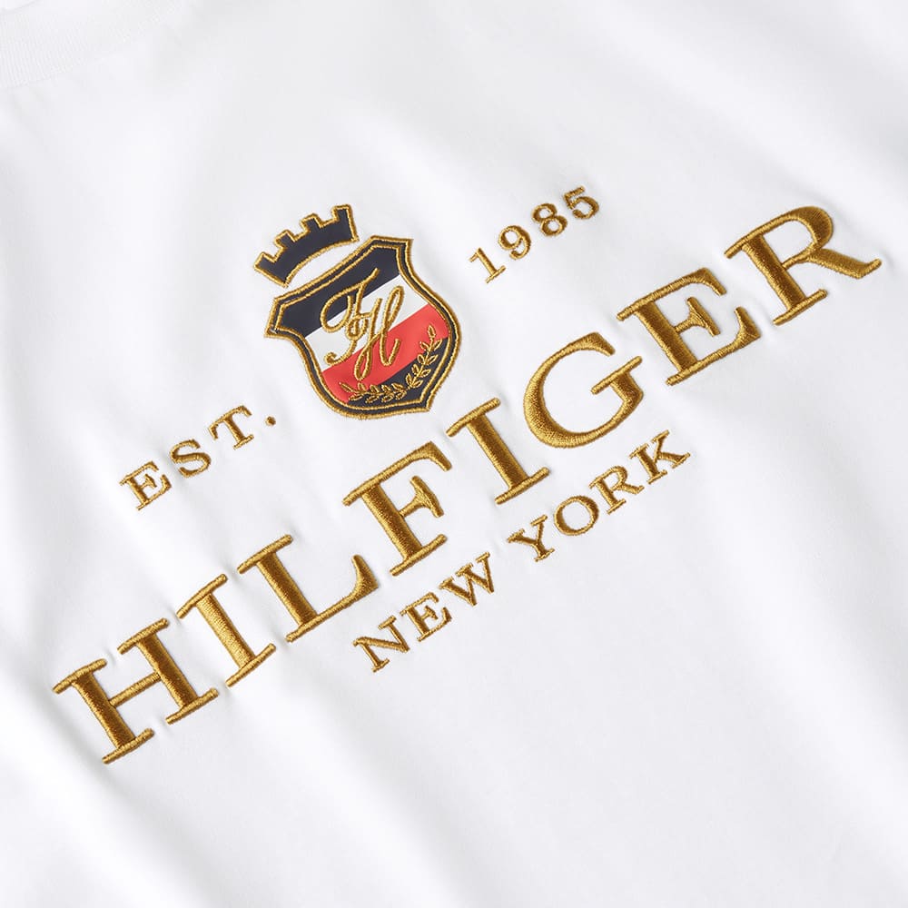 Tommy Hilfiger Λευκό T-shirt C Neck - MW0MW42302