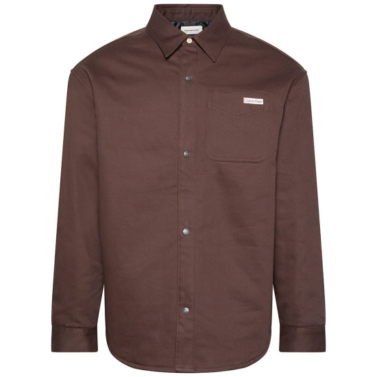 Calvin Klein Μπορντό Πουκάμισο Overshirt - LV04RD729G