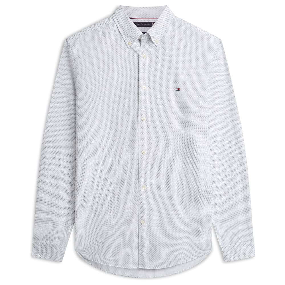 Tommy Hilfiger Λευκό Πουκάμισο Με Μικροσχέδιο - MW0MW42460