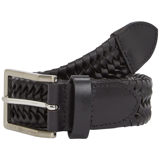Tommy Hilfiger Μαύρη Ζώνη 100% Leather - AM0AM13920