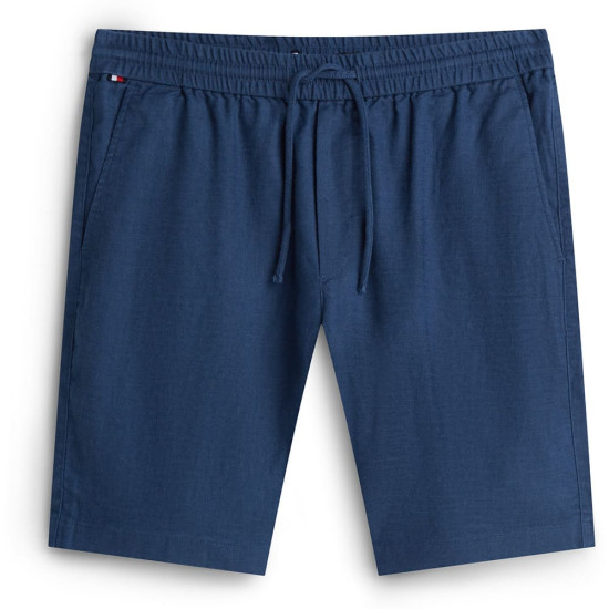 Tommy Hilfiger Μπλε Βερμούδα Linen Blend - MW0MW44353