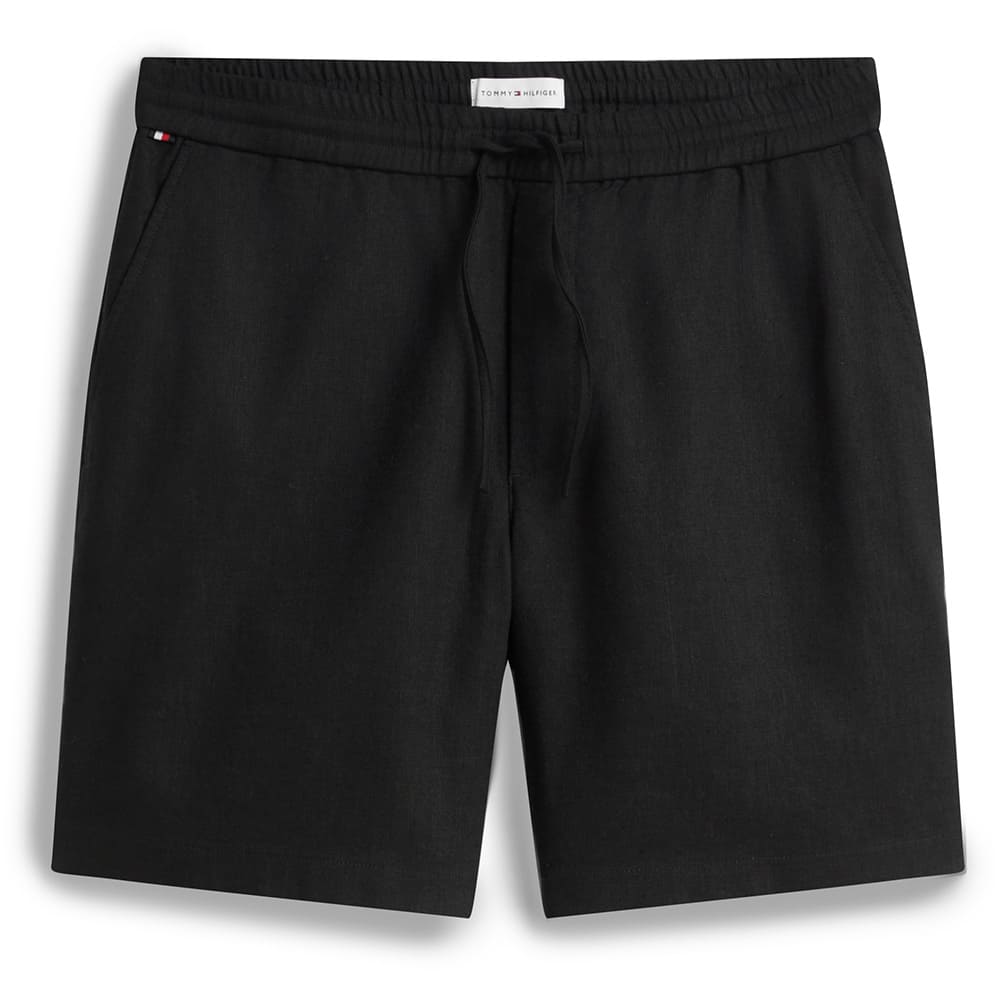 Tommy Hilfiger Μάυρη Βερμούδα Linen Blend - MW0MW44353