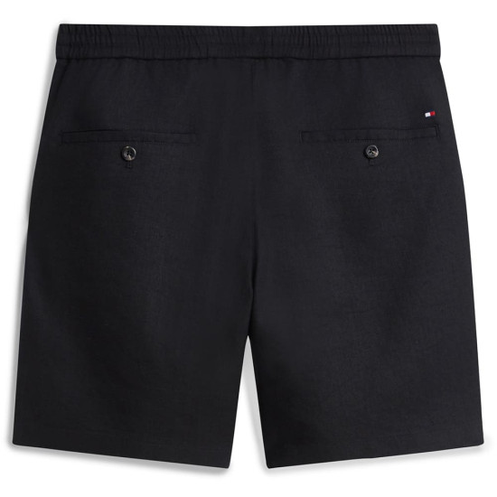 Tommy Hilfiger Μάυρη Βερμούδα Linen Blend - MW0MW44353