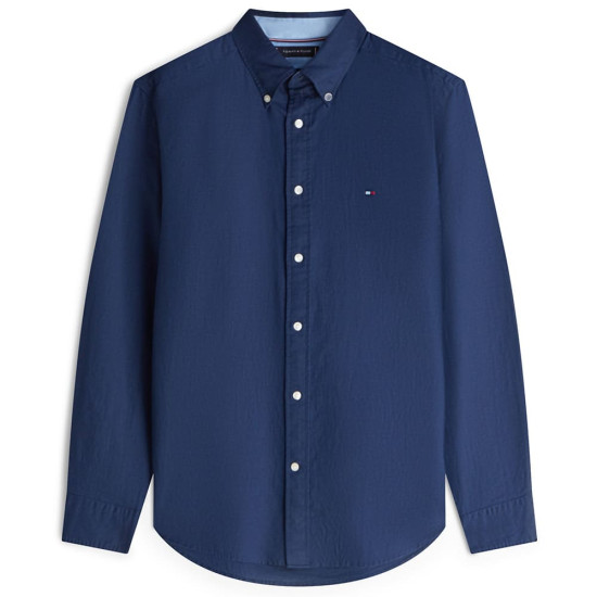 Tommy Hilfiger Μπλε Πουκάμισο Linen Blend - MW0MW44061