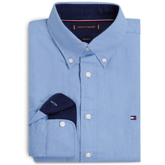 Tommy Hilfiger Γαλάζιο Πουκάμισο Linen Blend - MW0MW44061