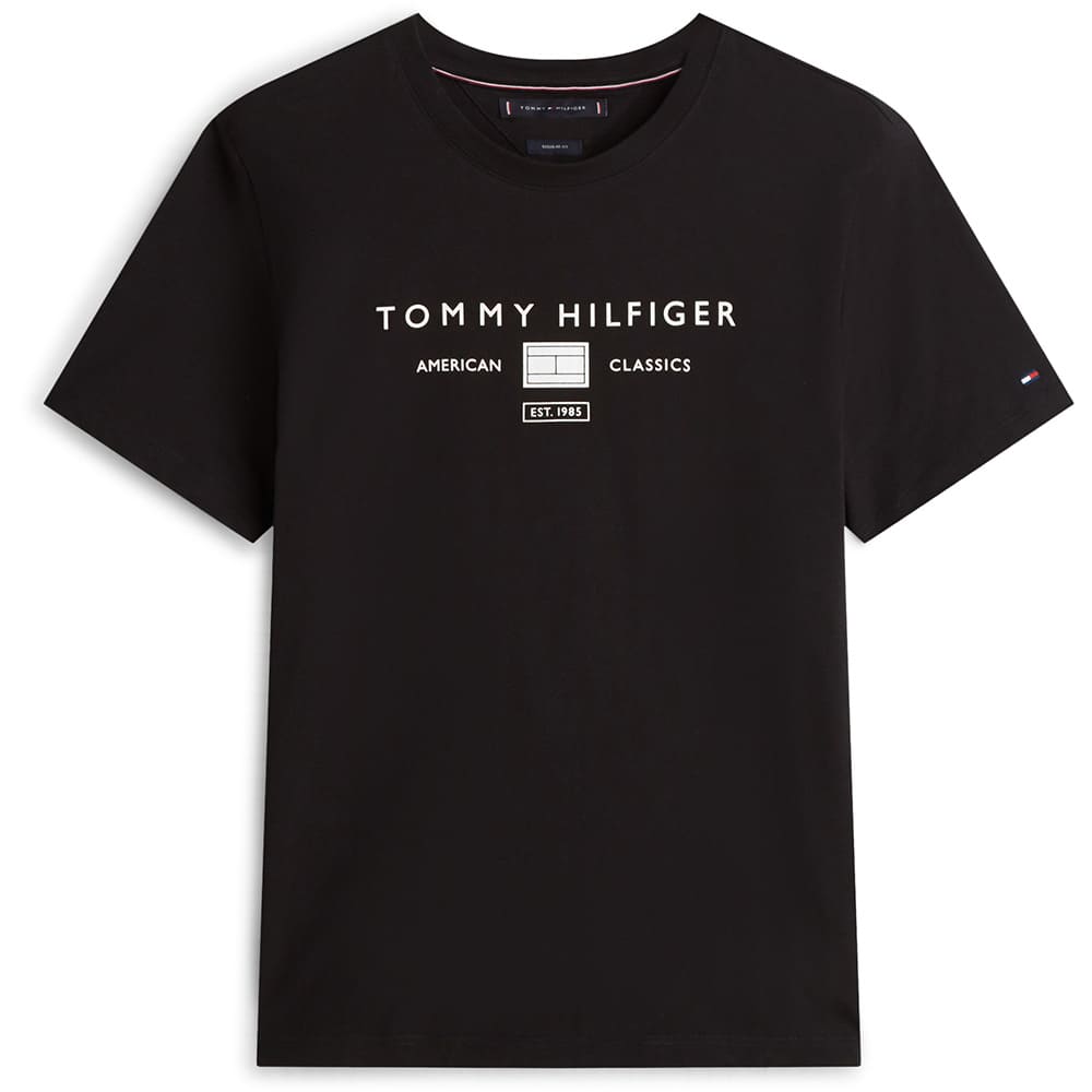 Tommy Hilfiger Μαύρο T-shirt C Neck - MW0MW44053