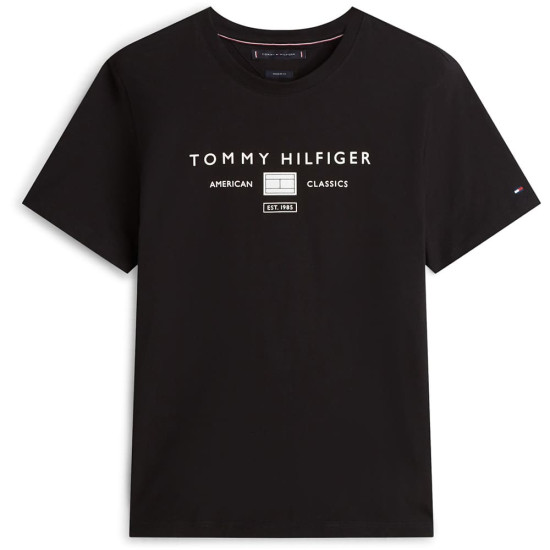 Tommy Hilfiger Μαύρο T-shirt C Neck - MW0MW44053