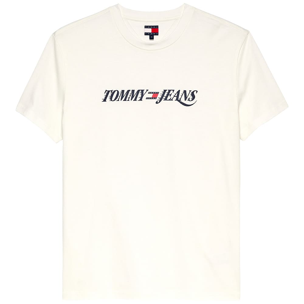 Tommy Jeans Εκρού T-shirt C Neck - DM0DM22548