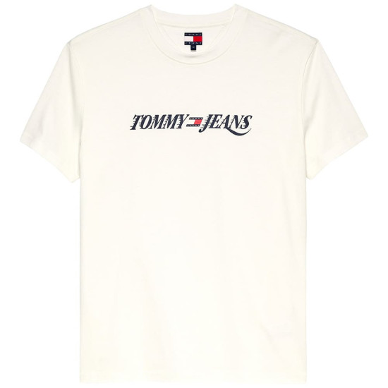 Tommy Jeans Εκρού T-shirt C Neck - DM0DM22548