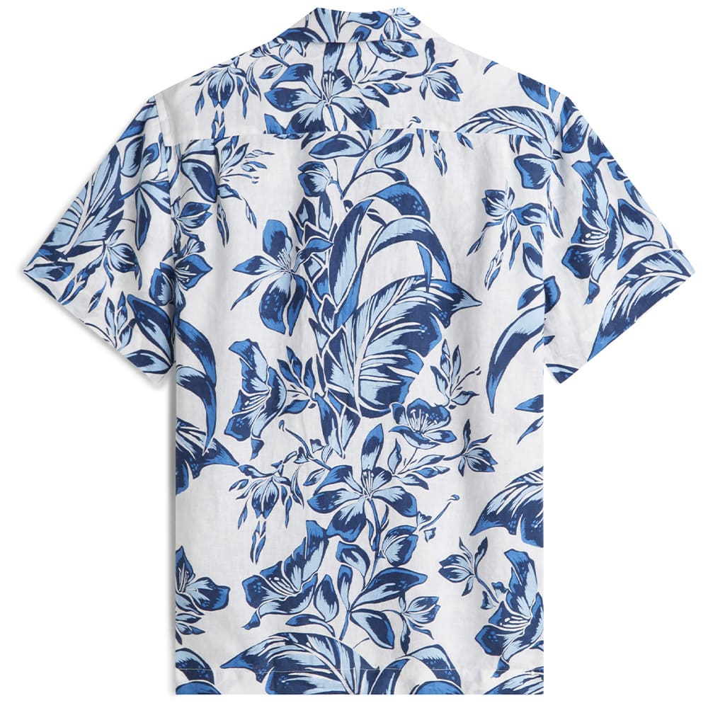 Tommy Hilfiger Μπλε Πουκάμισο Hawaiian 100% Λινό - MW0MW42403