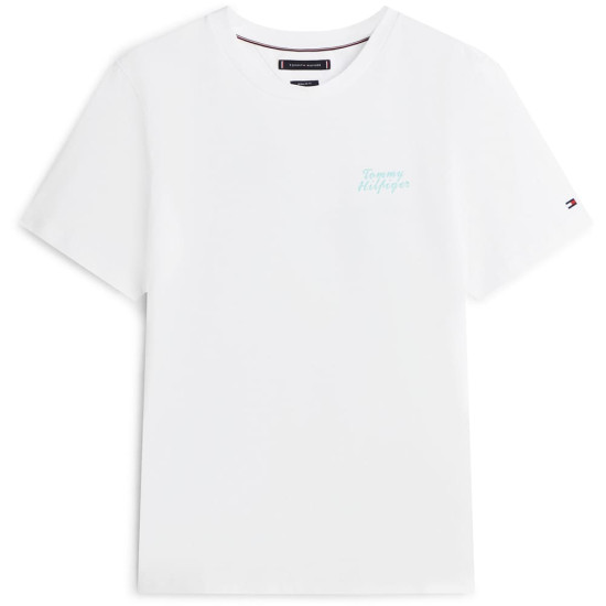 Tommy Hilfiger Λευκό T-shirt C Neck - MW0MW42386