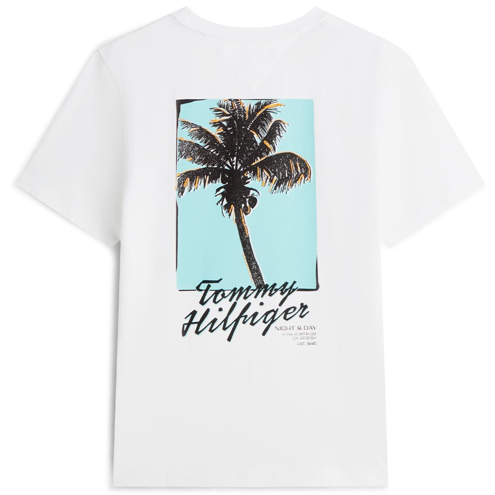 Tommy Hilfiger Λευκό T-shirt C Neck - MW0MW42386