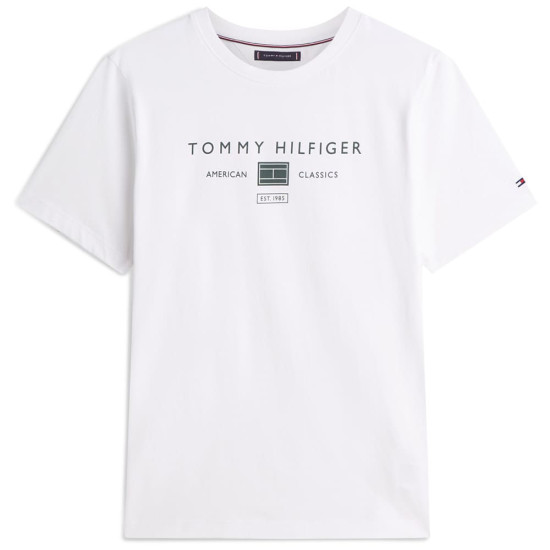 Tommy Hilfiger Λευκό T-shirt C Neck - MW0MW42365