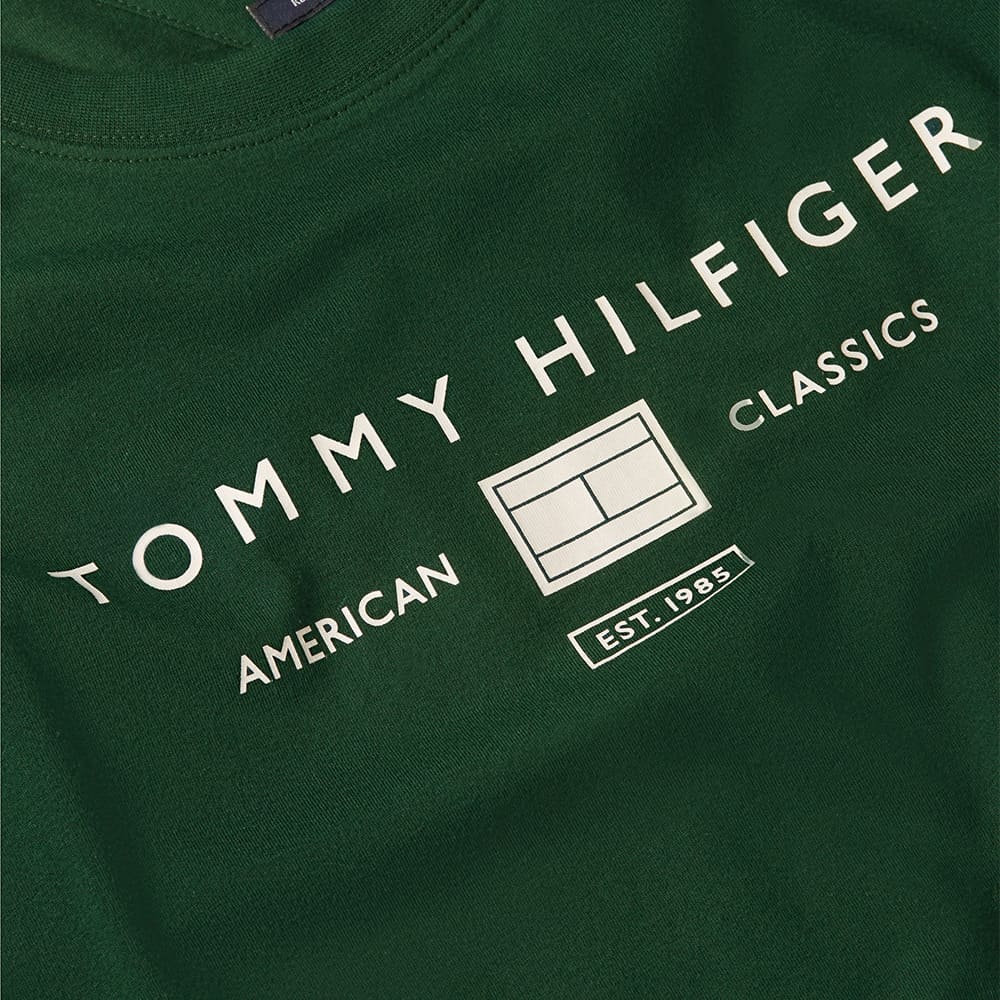Tommy Hilfiger Πράσινο T-shirt C Neck - MW0MW42365