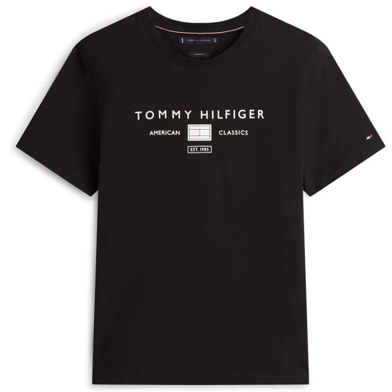 Tommy Hilfiger Μαύρο T-shirt C Neck - MW0MW42365