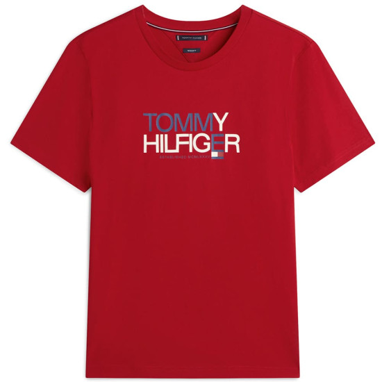 Tommy Hilfiger Κόκκινο T-shirt C Neck - MW0MW42363