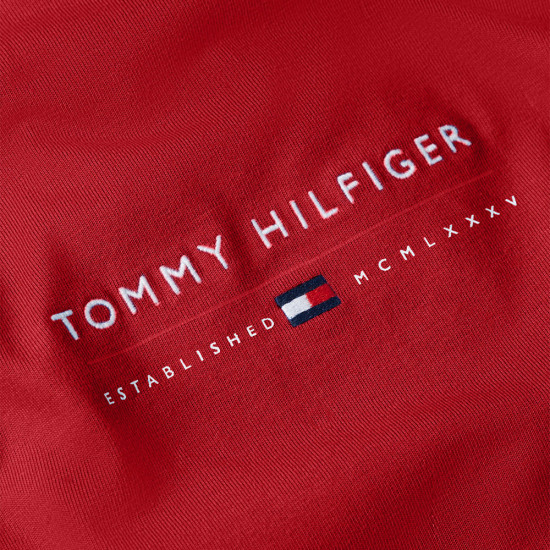 Tommy Hilfiger Κόκκινο T-shirt C Neck - MW0MW42363