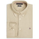 Tommy Hilfiger Μπεζ Πουκάμισο Button Down 100% Λινό - MW0MW41530