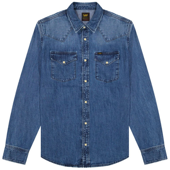 Lee Μπλε Πουκάμισο Denim - 112376547