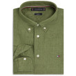 Tommy Hilfiger Πράσινο Πουκάμισο Button Down 100% Λινό - MW0MW41530