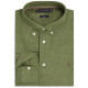 Tommy Hilfiger Πράσινο Πουκάμισο Button Down 100% Λινό - MW0MW41530