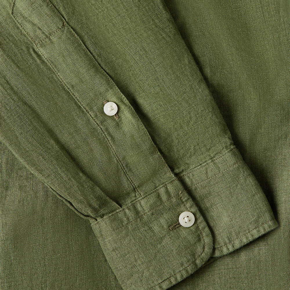 Tommy Hilfiger Πράσινο Πουκάμισο Button Down 100% Λινό - MW0MW41530