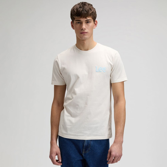 Lee Εκρού T-shirt C Neck - 112376489