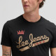 Lee Μαύρο T-shirt C Neck - 112376474