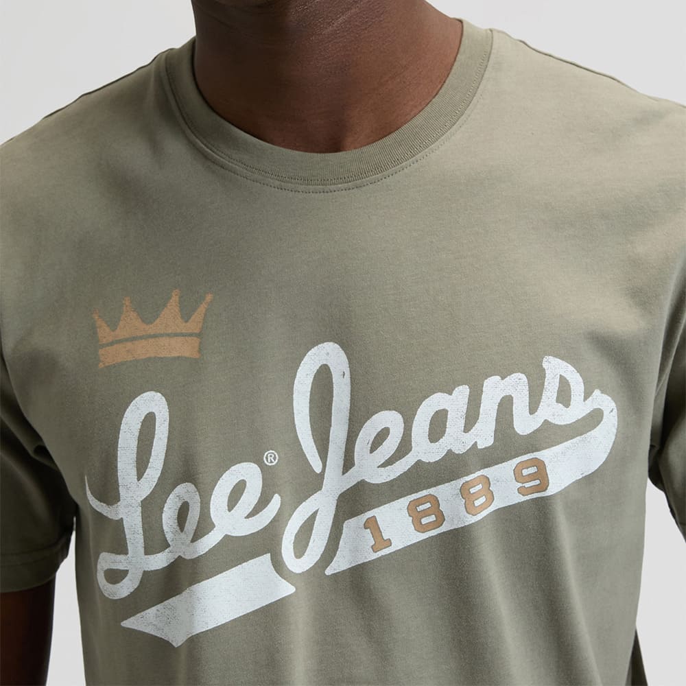 Lee Λαδί T-shirt C Neck - 112376461