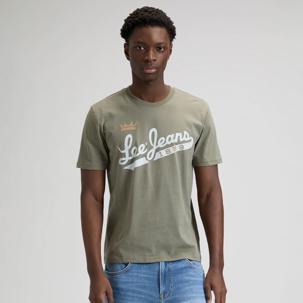 Lee Λαδί T-shirt C Neck - 112376461
