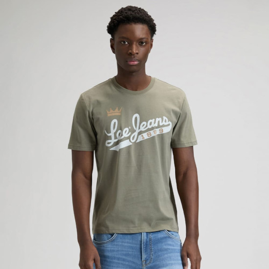 Lee Λαδί T-shirt C Neck - 112376461