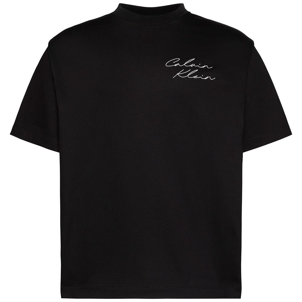 Calvin Klein Μαύρο T-shirt C Neck - LV04RE828G