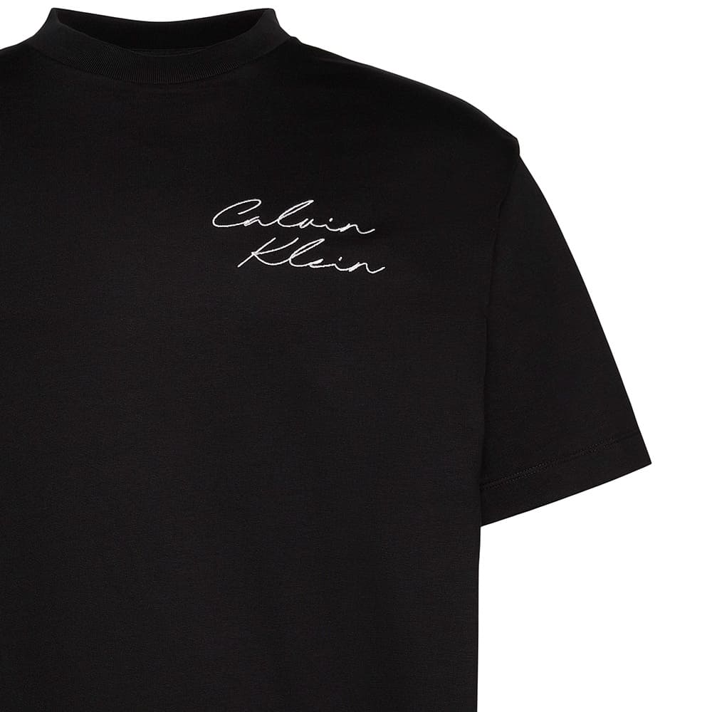 Calvin Klein Μαύρο T-shirt C Neck - LV04RE828G