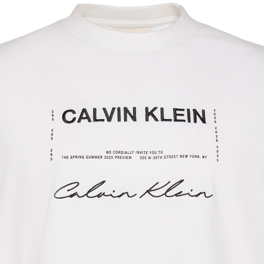 Calvin Klein Λευκό T-shirt C Neck - LV04RE827G