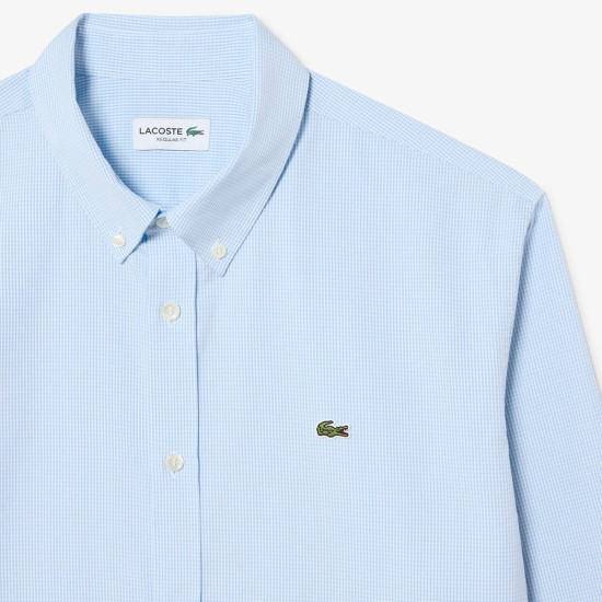 Lacoste Γαλάζιο Πουκάμισο Button Down - 3CH2433