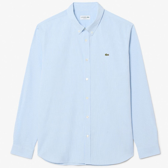 Lacoste Γαλάζιο Πουκάμισο Button Down - 3CH2433